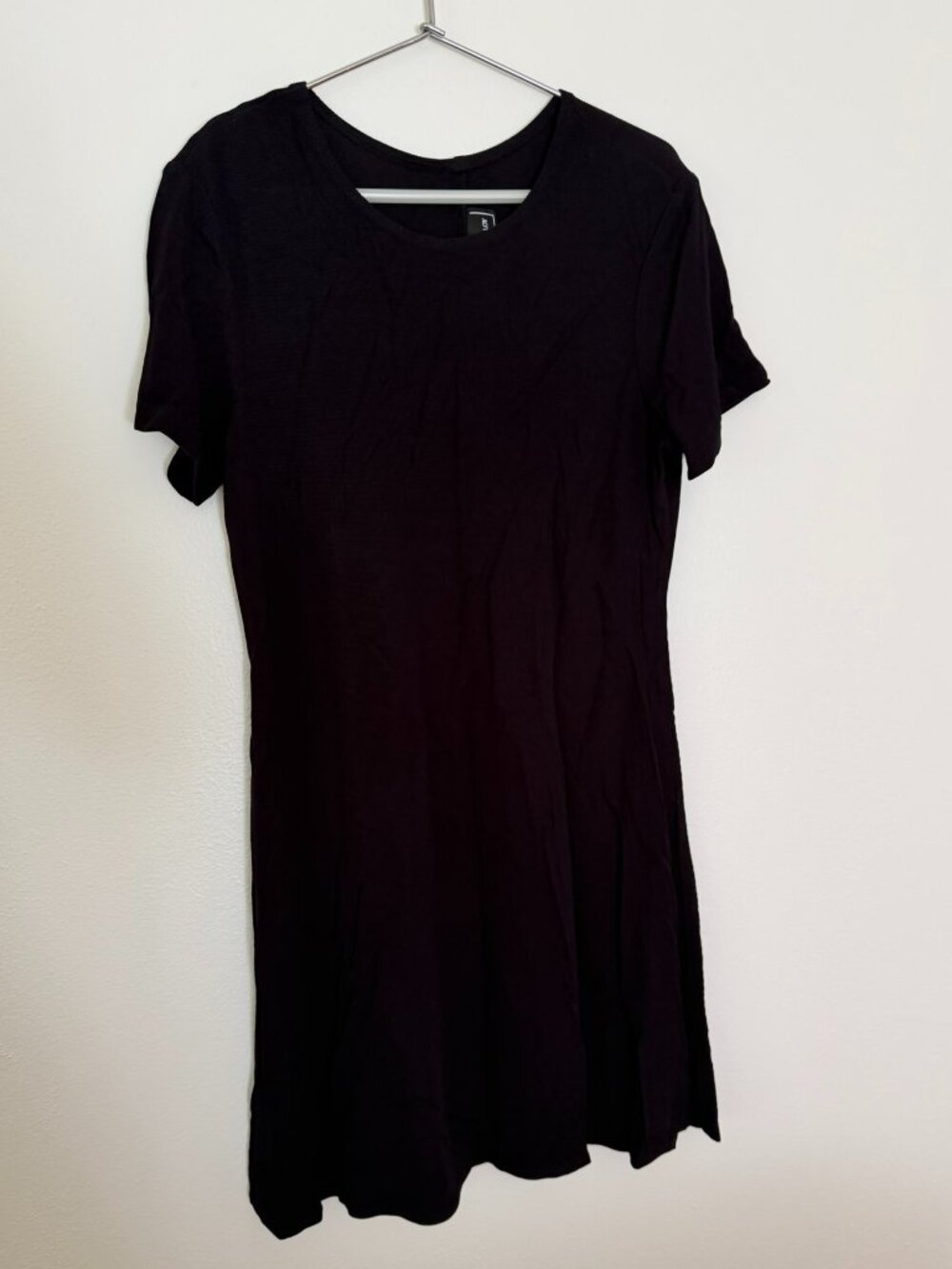 Molly Malloy Navy Black Short Sleeve Swing Dress